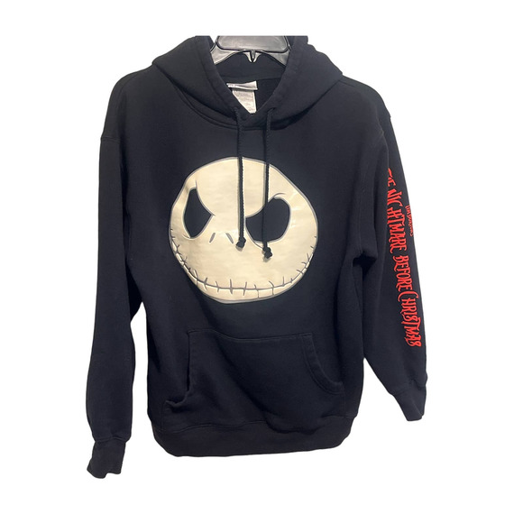 Tim Burton's Nightmare Before Christmas Jack Hoodie Adult Small Black Disneyland - Picture 1 of 6
